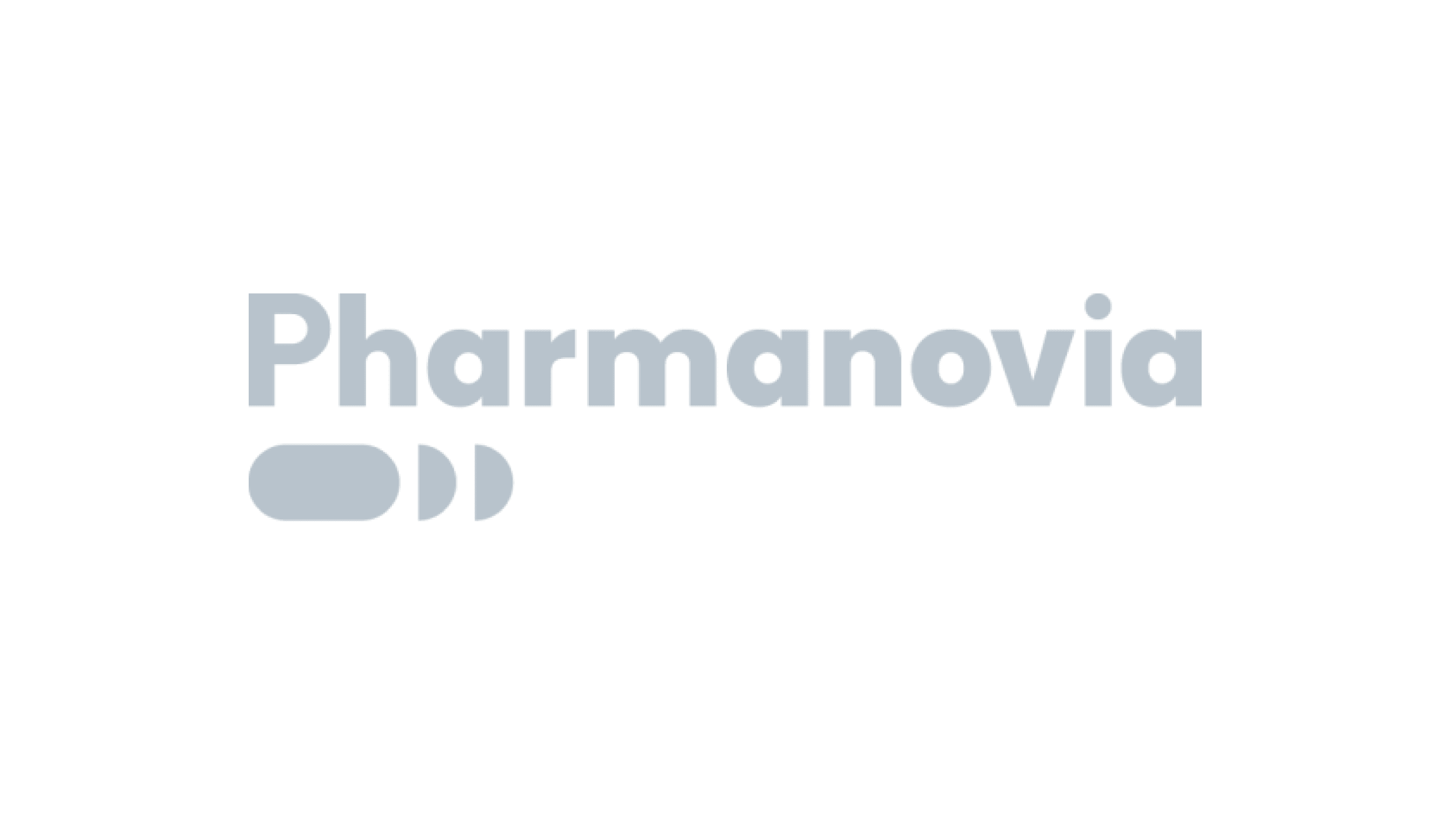 Pharmanovia logo - grey