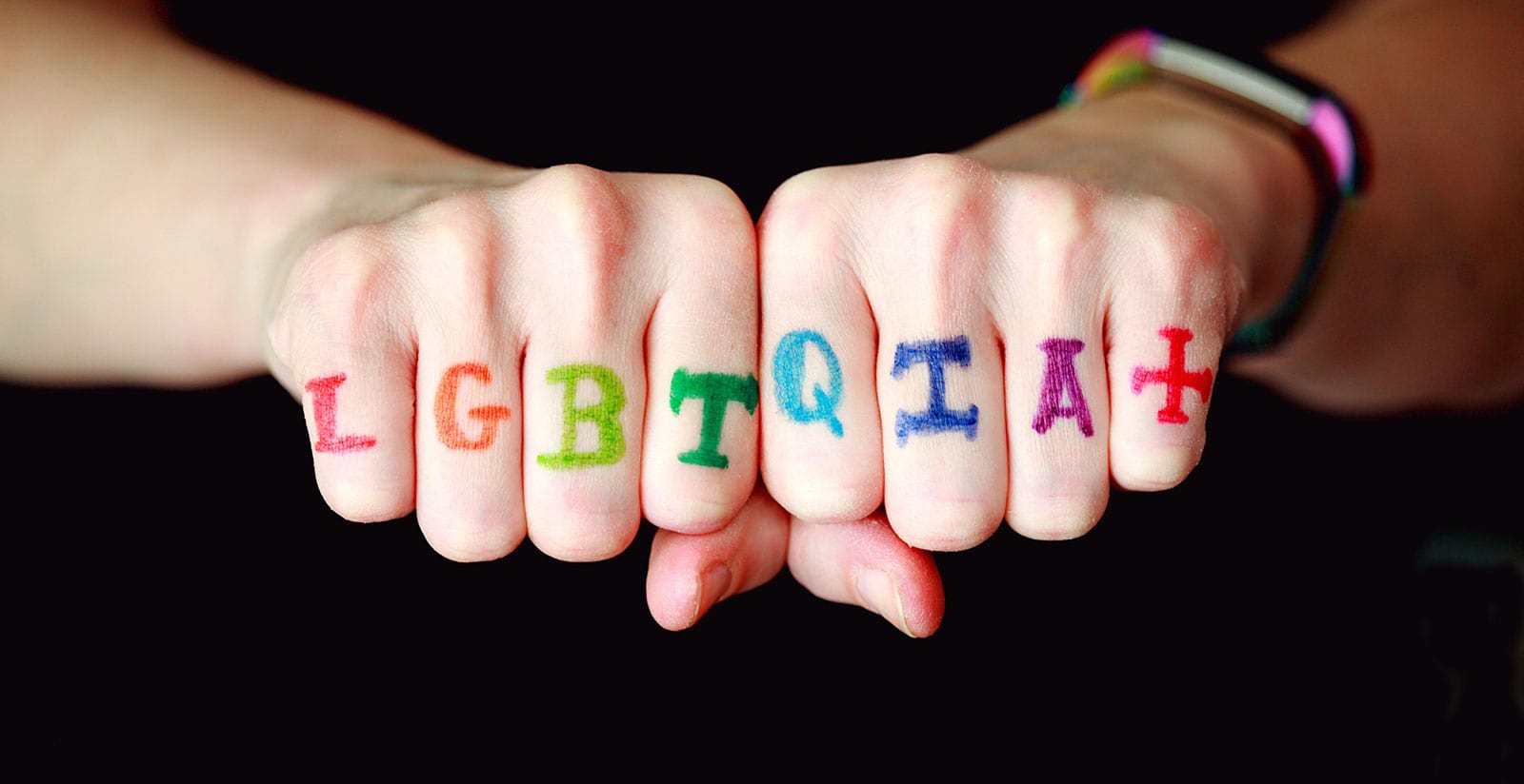 LGBTQIA hands